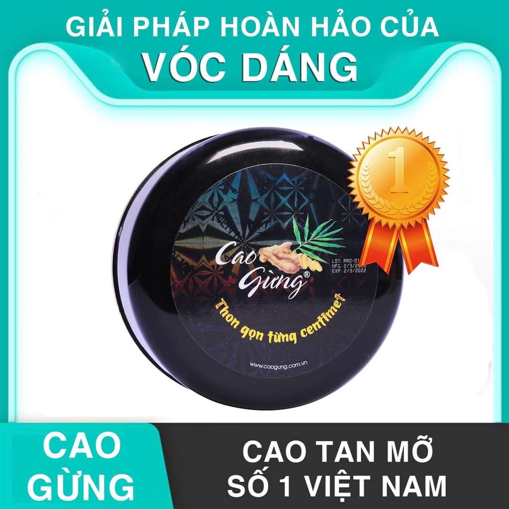 Gel Massage Cao Gừng Tan Mỡ Thiên Nhiên Việt Eo Thon Dáng Gọn 250g - Tặng Đai Nịt Bụng