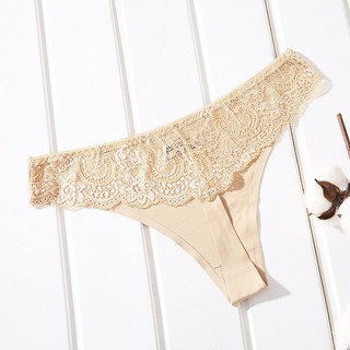 Quần lót nữ lọt khe thun lạnh phối ren phong cách sexy quyến rũ QL62