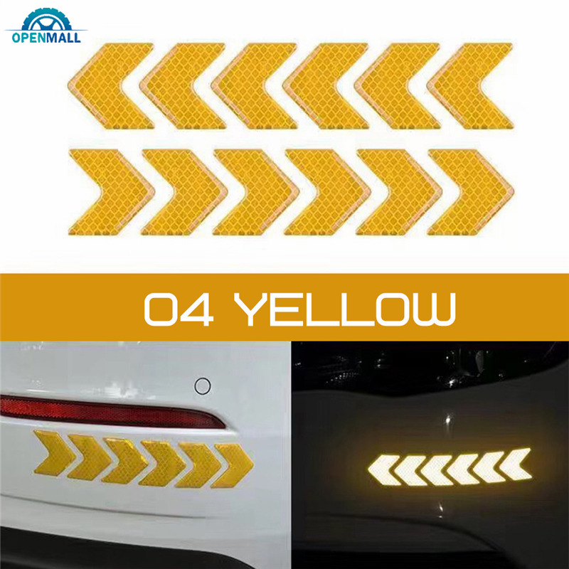 Set 12 Miếng Dán Phản Quang Họa Tiết Độc Đáo Dùng Để Trang Trí Ô Tô / Mô Tô