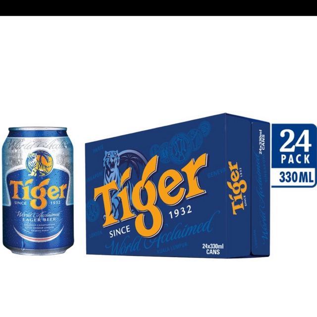 Thùng 24 lon Bia Tiger 330ml