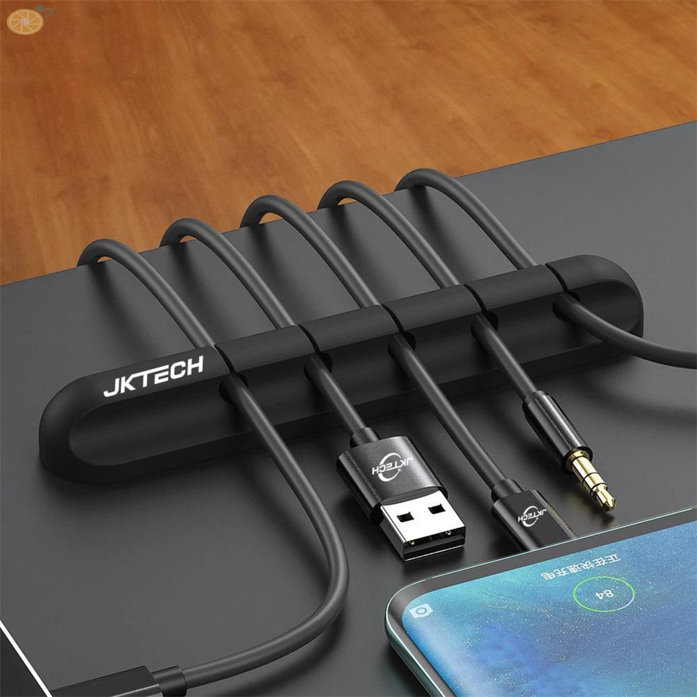 【VARSTR】1*Wire ORGANIZER-CLIP CABLE ORGANIZER WIRE HOLDER SILICONE USB CABLE WINDER