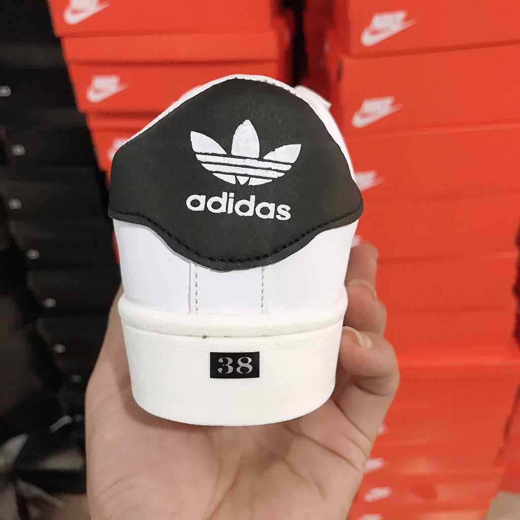 Giày Thể Thao adidas Superstar  Trắng Sọc Đen Cao Cấp nam nữ full size 36-43
