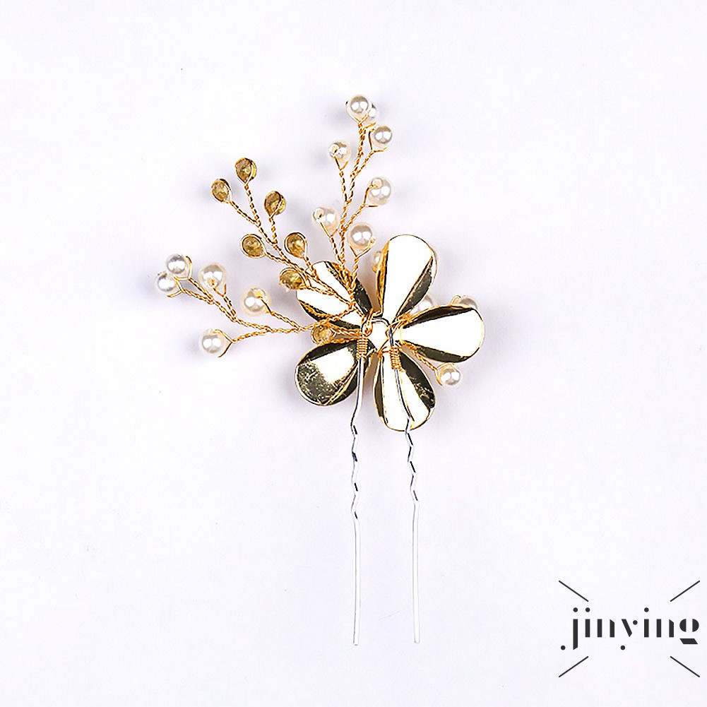 GETNOIVAS Trâm cài tóc phối đá phong cách retro cho nữ