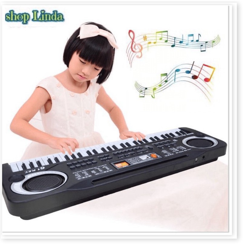 Đàn Organ Đàn Piano cho bé 61 phím Keyboard tặng kèm míc cho người mới chơi