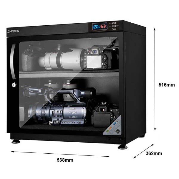 Tủ chống ẩm Andbon AD-80HS -Taiwan . Tặng 01 bộ vệ sinh máy ảnh 8 in 1