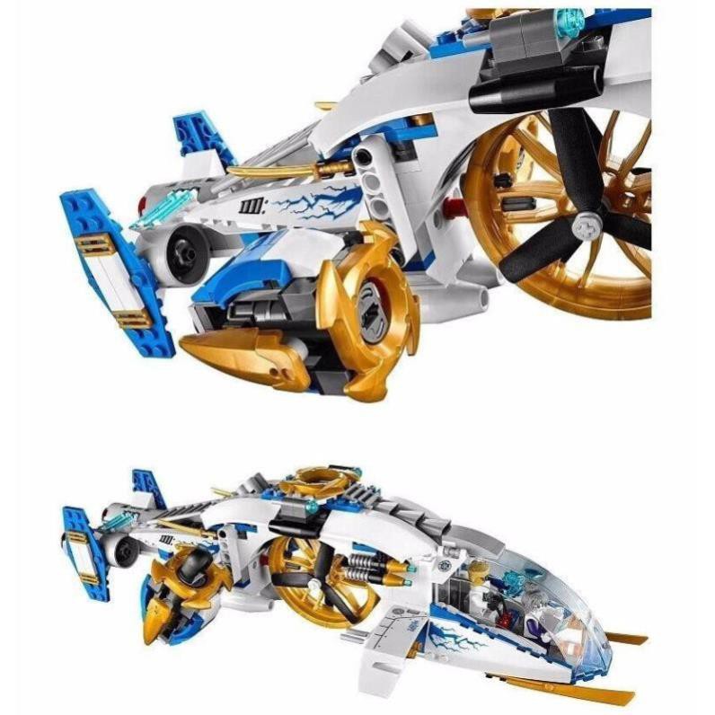 Bộ xếp hình Ninjago 10223 - Phi thuyền lên thẳng của ninja 515psc