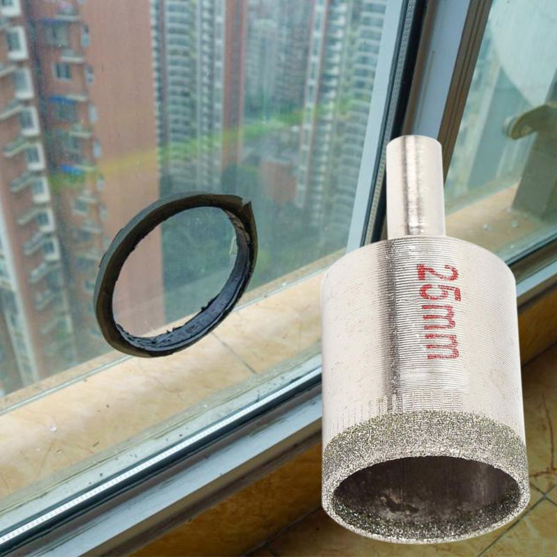 Bộ 15 Mũi Khoan Lỗ Kim Cương 6-50mm Cho Vật Liệu Gốm / Kính / Gạch Men / Đá Hoa Cương