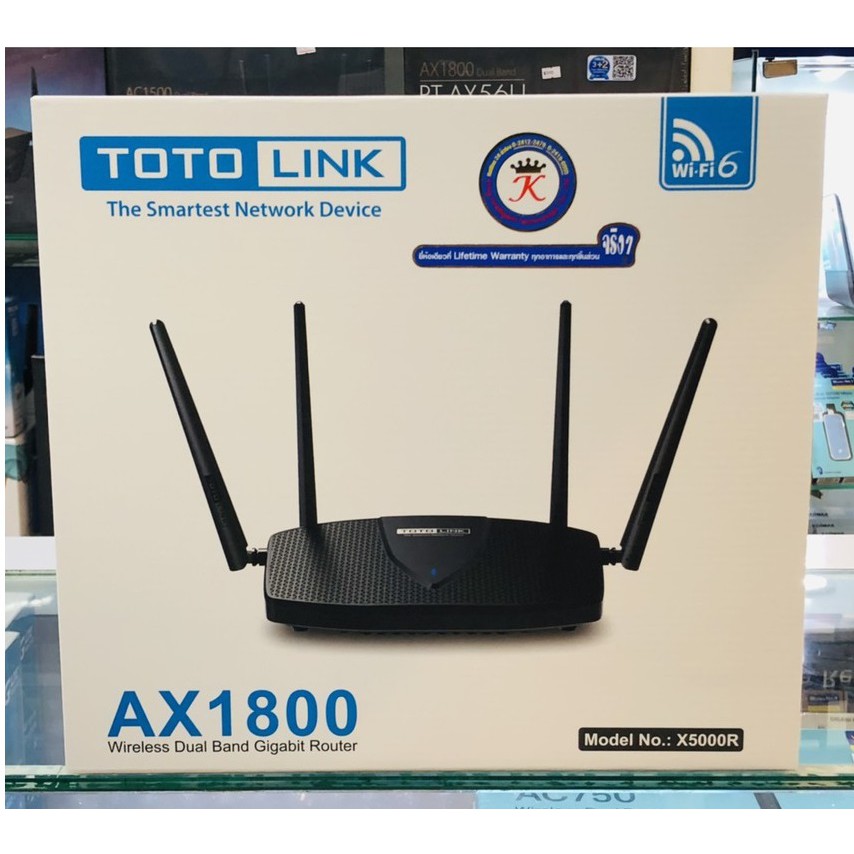 Bộ Phát WiFi 6 Router Totolink X5000R Băng tần kép chuẩn AX1800