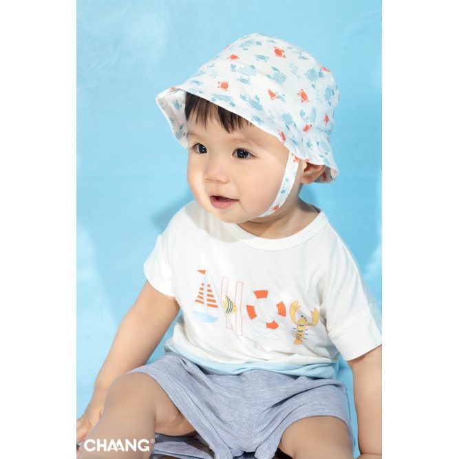 Mũ Nón rộng vành có quai mùa hè cho bé đi du lịch vải mềm