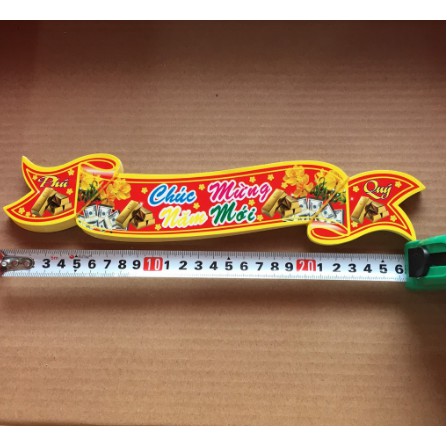 TEM DECAL DÁN CHÚC MỪNG NĂM MỚI 26CM 1 XẤP 50 TẤM