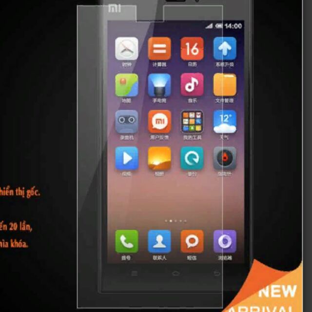Kính cường lực cho xiaomi mi 3