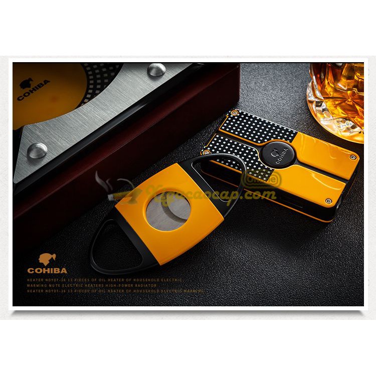 SET PHỤ KIỆN CIGAR COHIBA VÀNG