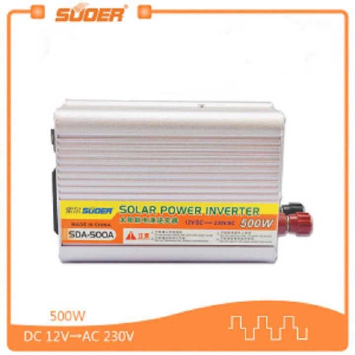 Kích điện 12V ra 220V 500W 1000W souer SDA