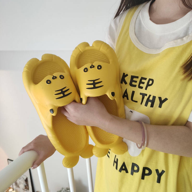 Dép hoạt hình Dép Đi Trong Nhà Tắm Chống Trượt Họa Tiết Hổ Dễ Thương