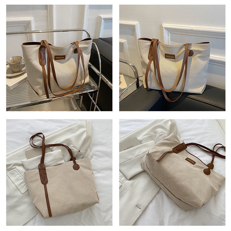 Túi Xách canvas Cỡ Lớn Thiết Kế Đơn Giản Thời Trang Cho Nữ
