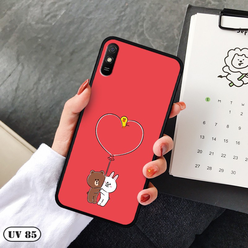 Ốp Xiaomi Redmi 9A - lưng nhám viền dẻo ngộ nghĩnh