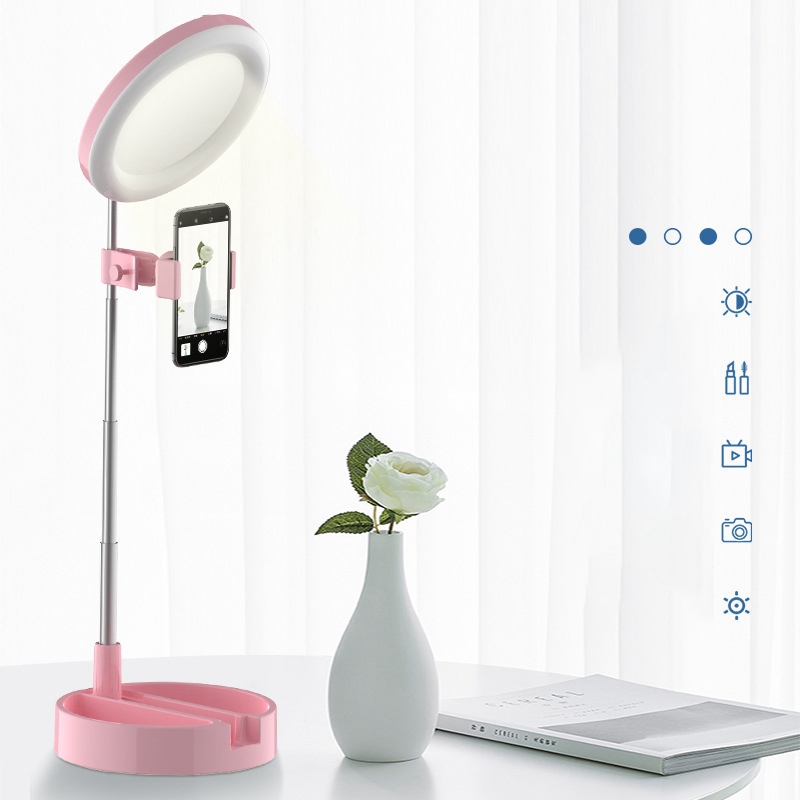 Đèn Led Tròn Hỗ Trợ Chụp Ảnh Tự Sướng Chất Lượng Cao