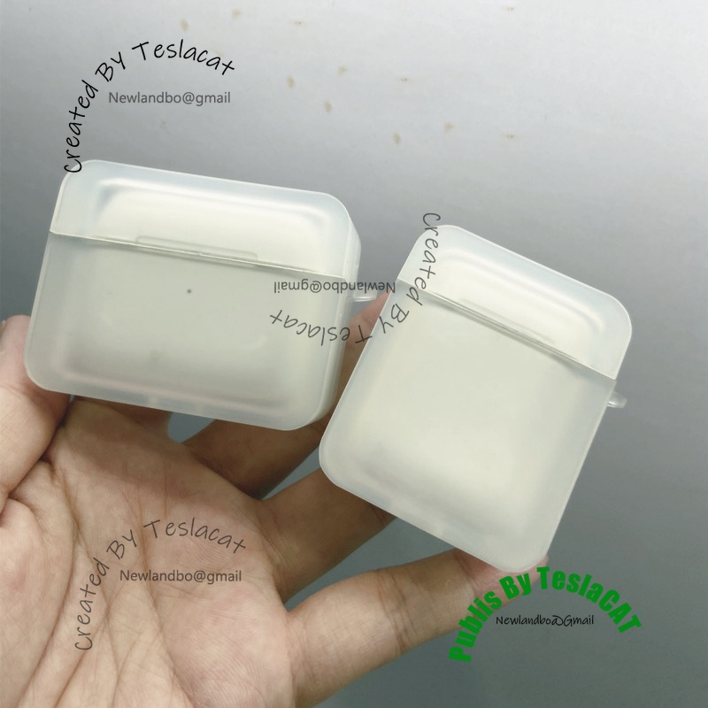 Vỏ Bảo Vệ Hộp Sạc Tai Nghe Airpods 1 2 3 Pro i12 Hình Vuông Trong Suốt Chống Sốc