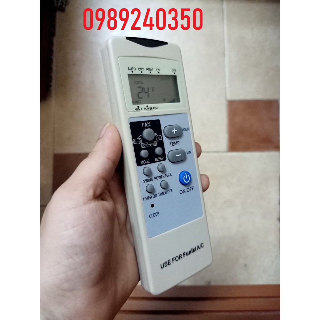 Điều khiển remote điều hòa máy lạnh Funiki