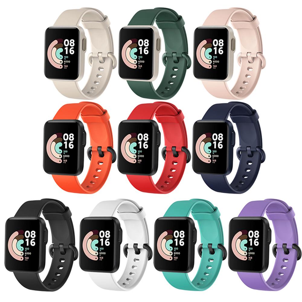 Dây Đeo Thay Thế Chất Liệu Silicon Màu Trơn Cho Xiaomi Watch Lite Redmi