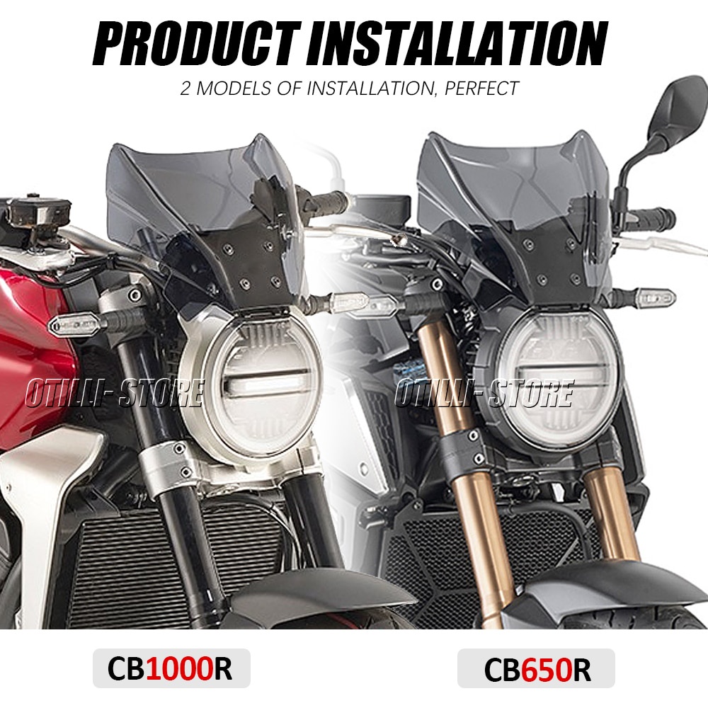 Mới Kính Chắn Gió Cao Cấp Cho Xe Mô Tô Honda CB1000R 2018-2020 CB650R 2019 2020