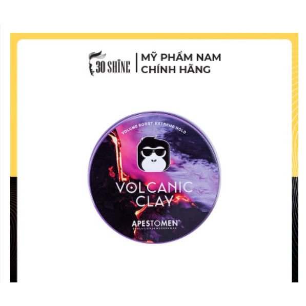 Sáp vuốt tóc nam Apestomen Volcanic Clay wax tạo kiểu tóc giữ nếp vượt trội không bóng 30shine phân phối chính hãng