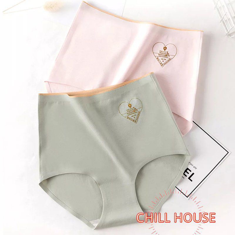 mẫu mới*Quần Lót Cotton 02 Cạp Cao Không Đường May Kháng Khuẩn Chống Viêm - CHILLHOUSE
