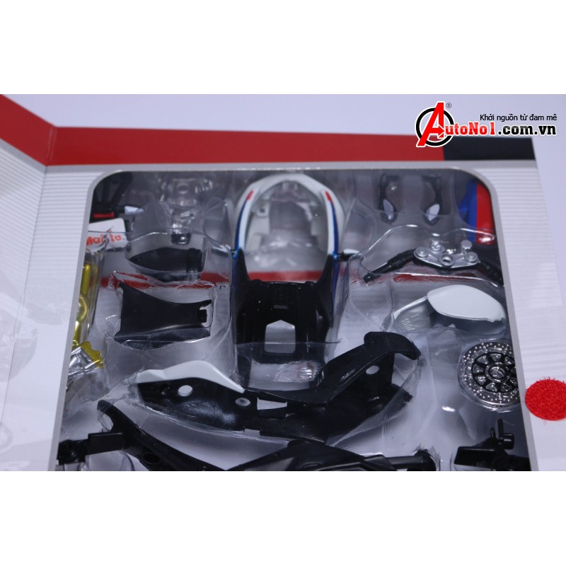 MÔ HÌNH LẮP GHÉP BMW S1000RR WHITE BLUE 1:12 MAISTO 5379