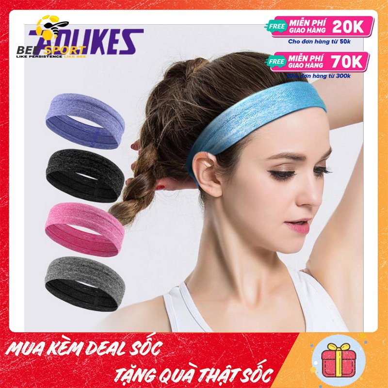 Băng đô nam nữ thể thao Aolikes AL2103 - Headband thể thao ngăn và thấm hút mồ hôi chính hãng