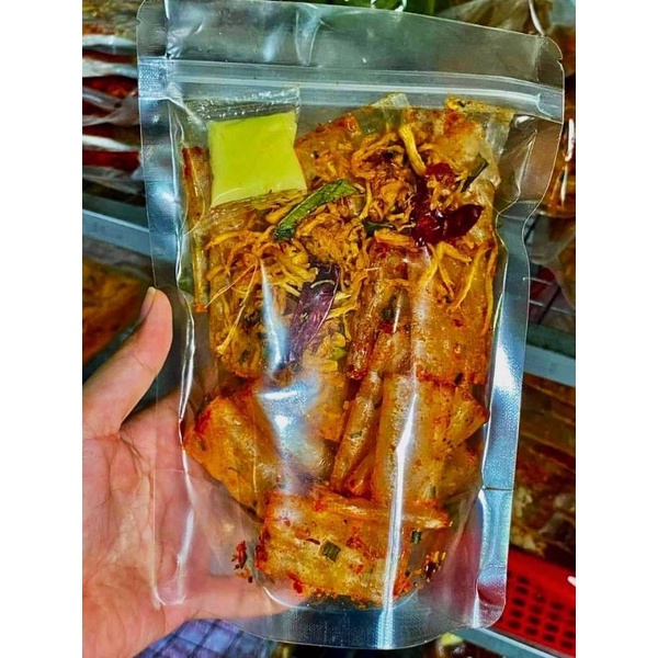 BÁNH TRÁNG CUỘN BƠ KHÔ GÀ LONG AN