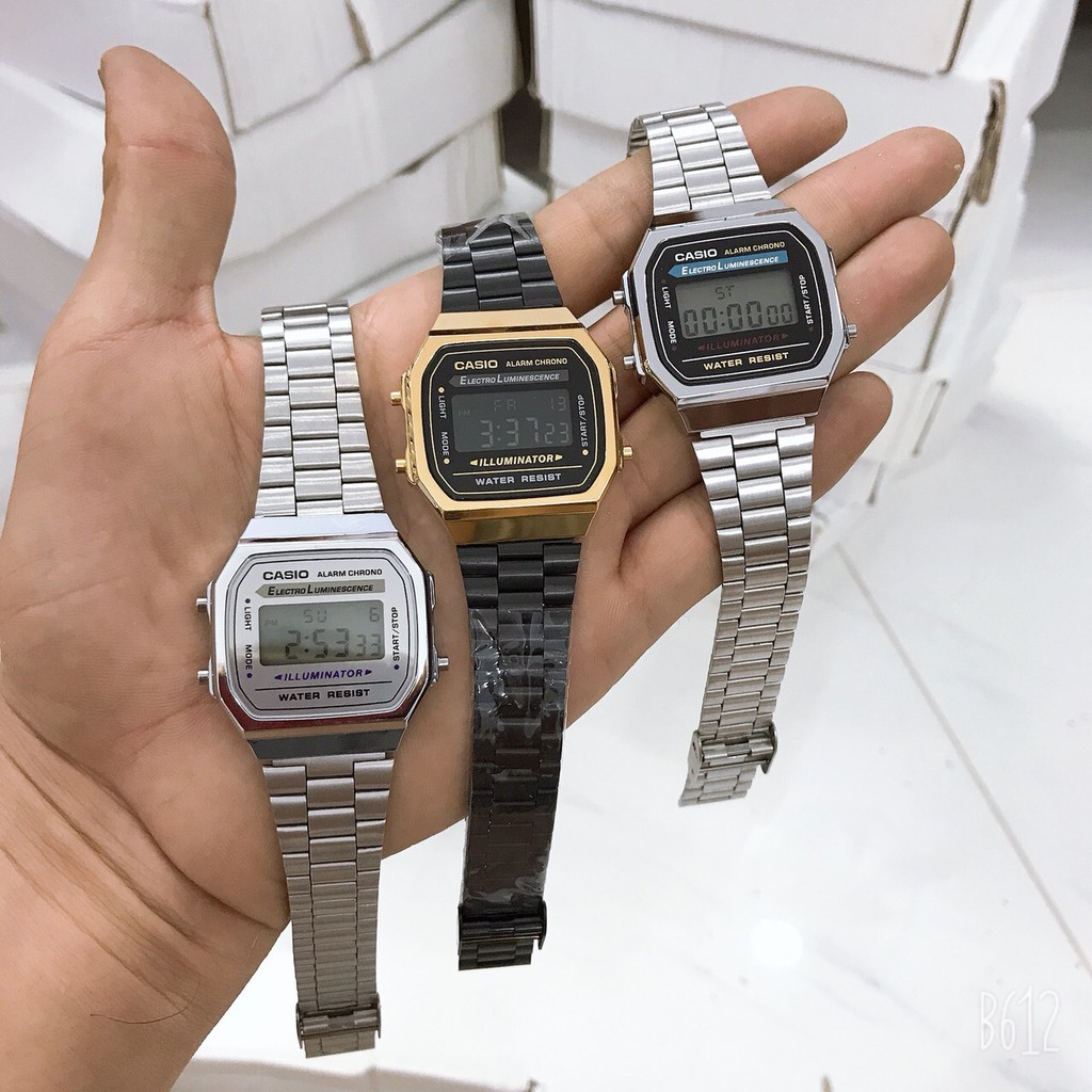 Đồng hồ Nam CASIO A168  classic, tặng box - Dong.ho.casio