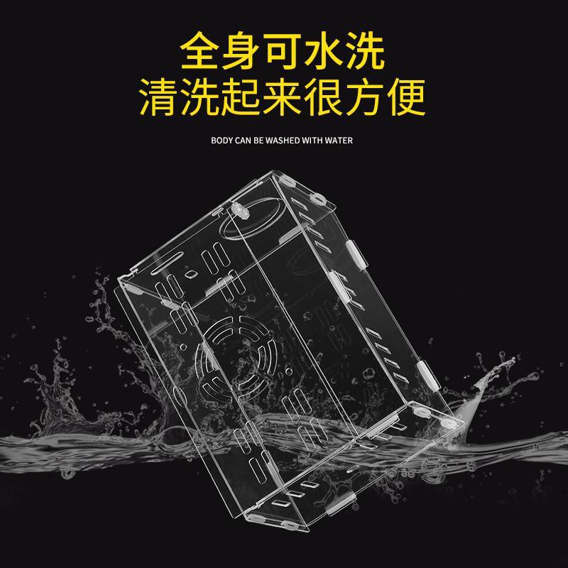 Lồng Hamster Acrylic Trong suốt Gấu Lụa Vàng Biệt thự quá khổ Hai lớp Vật dụng làm tổ Gói đồ chơi cơ bản