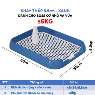 Khay vệ sinh cho chó nhỏ thành thấp cho cún đực và cái 45x36x5.5cm petoka - ảnh sản phẩm 2