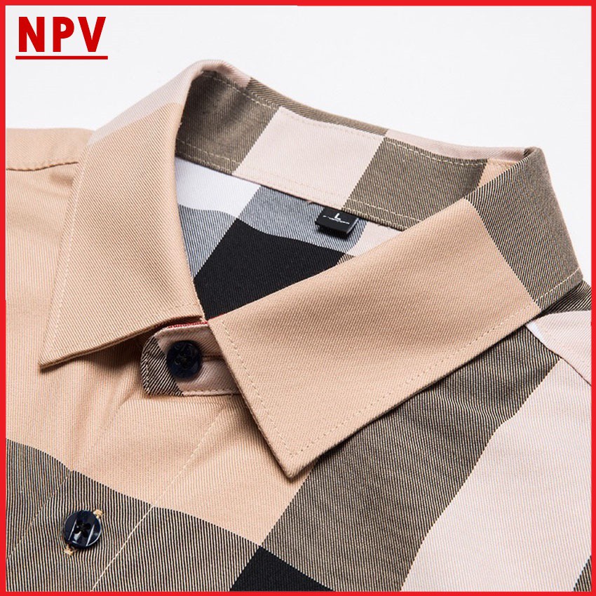 Áo sơ mi kẻ sọc NPV thời trang nam,áo sơ mi nam cao cấp phong cách nam tính 3 màu | BigBuy360 - bigbuy360.vn