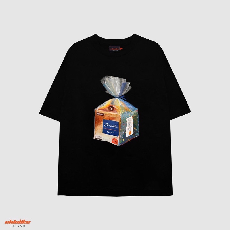 Áo thun Chinlike-BREAD Tee-Form Boxy 100% cotton 2 chiều 280gsm