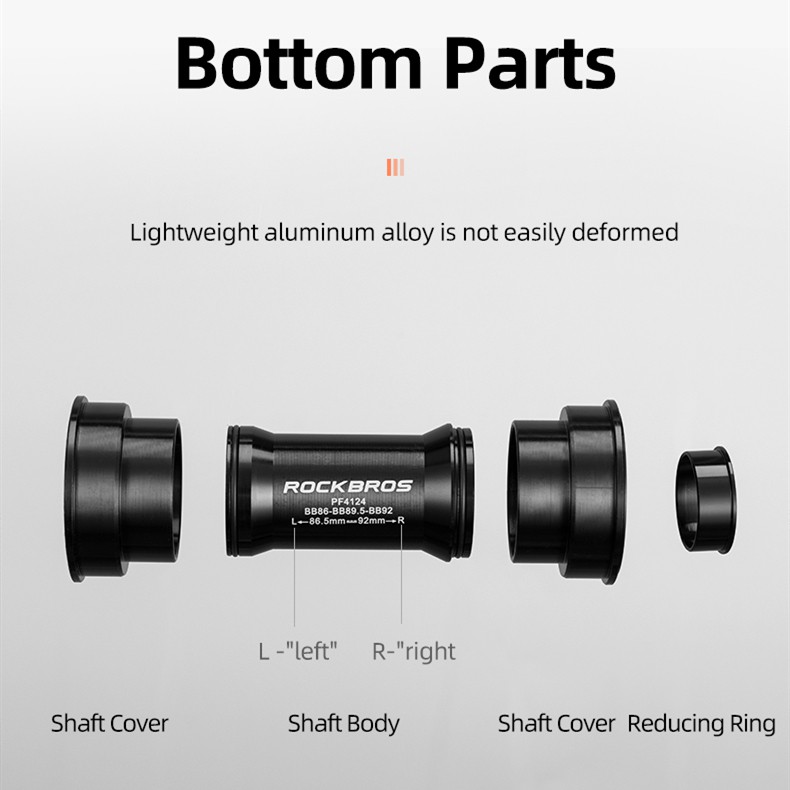Rockbros Bộ Phụ Tùng Khung Dưới Xe Đạp Bốn Chiều Cho Shimano BB86/90