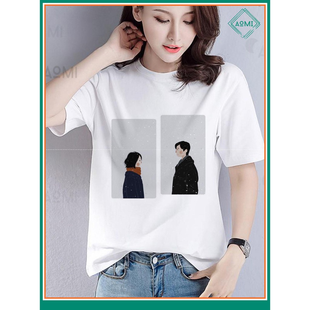 ÁO THUN NAM NỮ AT2046 TÌNH YÊU 2 NGƯỜI ANIME THỜI TRANG AOMI unisex PHONG CÁCH CÁ TÍNH ĐẸP
