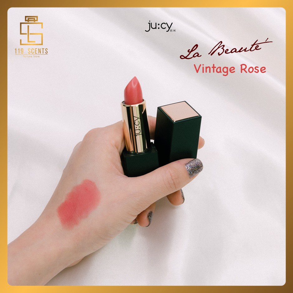 Son Lì Ju:Cy La Beauté - Hồng San Hô Vintage Rose(101)  - Son Lì Siêu Bền Màu, Lâu Trôi