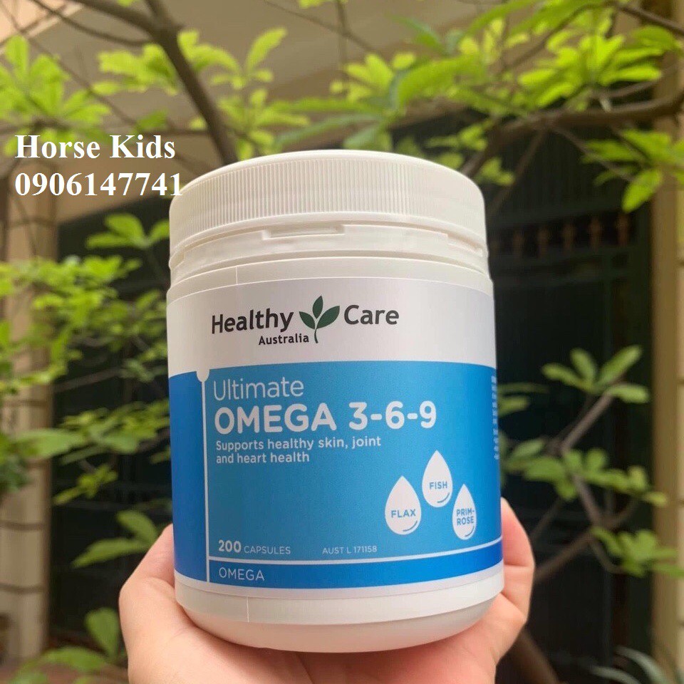 Omega 3 6 9 Healthy Care Ultimate Của Úc (200 Viên) MẪU MỚI