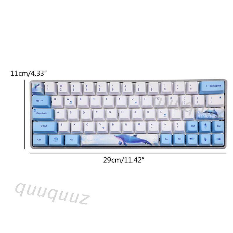 WHALE OEM Nắp Đậy Phím Máy Tính Hình Cá Voi Dễ Thương Cho Gh60 Gk64