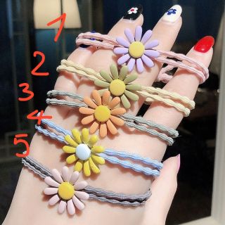 Dây chun buộc tóc, dây cột tóc hoa cúc họa mi