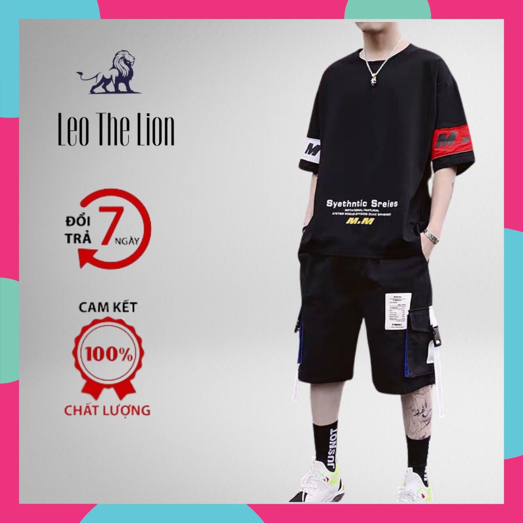 Áo Thun Nam Tay Lỡ, Bộ thể thao nam, Đồ Bộ Nam, Áo Thun Form Rộng Chất Cotton Cao Cấp VNXK