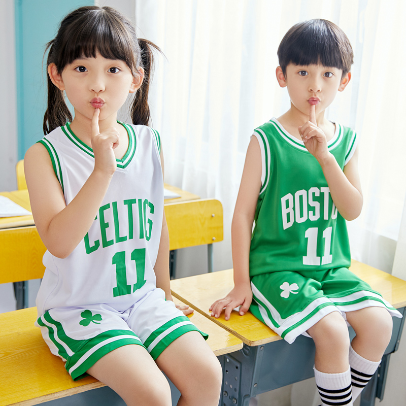Bộ đồ huấn luyện bóng rổ cho trẻ em áo tập thể thao tùy chỉnh cho học sinh trung học áo ngắn tay mùa hè cho bé trai