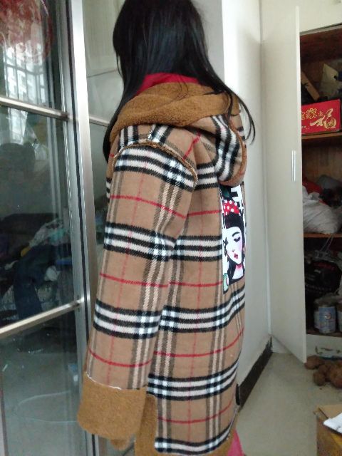 Măng tô dạ lót lông ấm cho bé gái