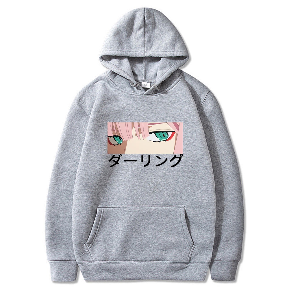 Áo Hoodie Dáng Rộng In Hình Darling In The Franxx Zero TWO Phong Cách Harajuku Cho Nam Và Nữ