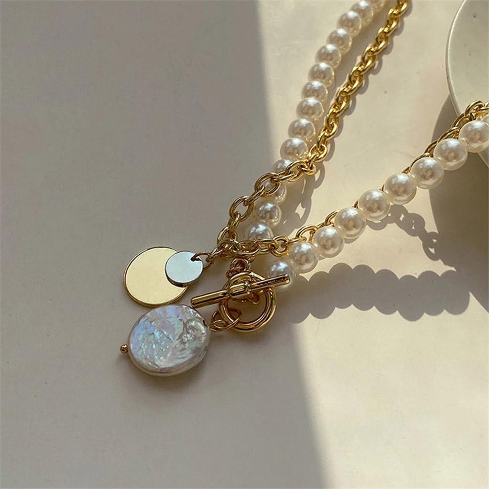 AROMA Vòng cổ Hai Tầng Phong Cách Punk Thời Trang Dành Cho Nữ