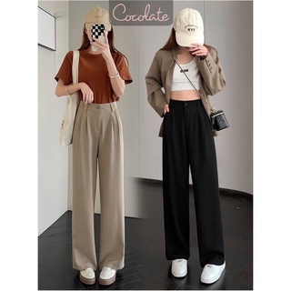 Quần Culottes nữ, quần ống xuông chun sau dài 100cm siêu tôn dáng cho nữ