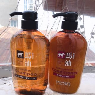 Dầu gội và xả mỡ ngựa Nhật Bản