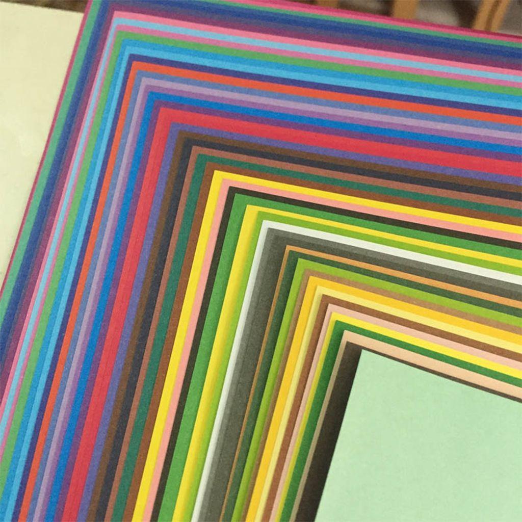 Thẻ Giấy Xếp Origami Màu Trơn Sáng Tạo Đa Năng