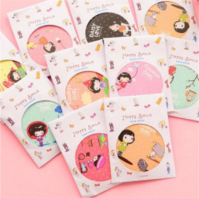 Gương mini bỏ túi phong cách hàn quốc
